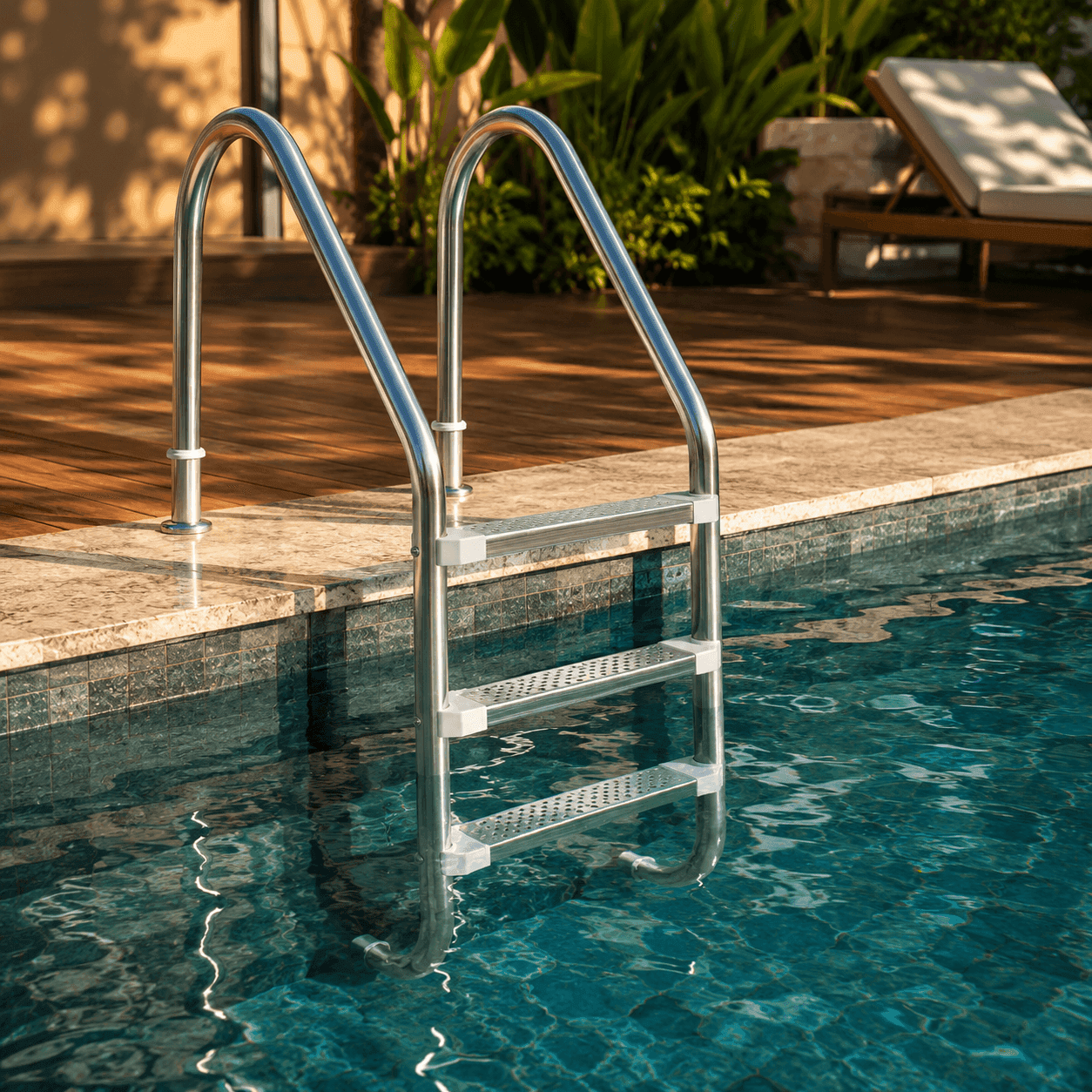 Escada para Piscina Inox 304 — Cascata para Piscina